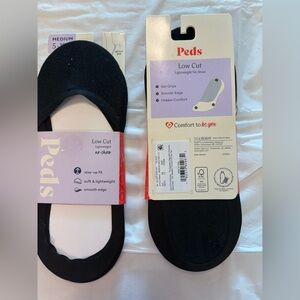 Peds Black Low Cut No Show Liners - getting both packs!